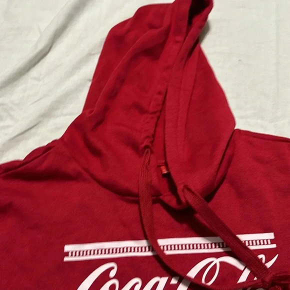 Coca Cola Christmas Cropped Hoodie XL - Picture 4 of 6
